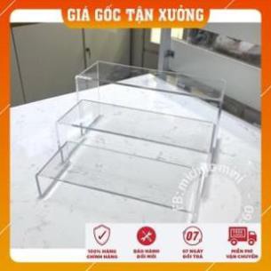 Bộ Kệ Mica 3 tầng rời -  kích thước Lớn - Trưng Bày Sản phẩm - đồ sưu tầm mô hình