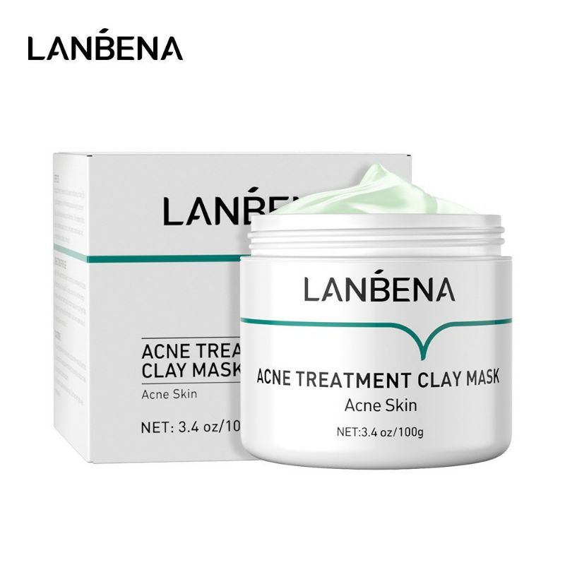 💯Mặt nạ đất sét LANBENA , cải thiện tình trạng mụn, trả lại bạn làn da mịn màng, trắng sáng (100g)