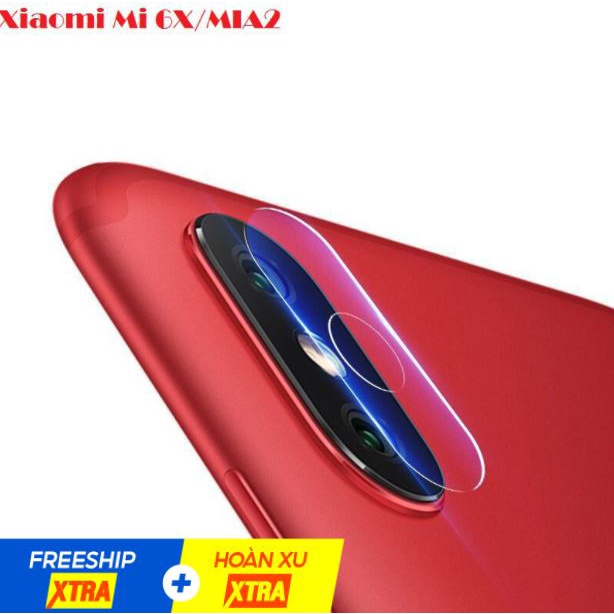 Kính cường lực camera Xiaomi MI 6X , MI A2 trong suốt, siêu mỏng, chống trày xướt giá rẻ tại shopee