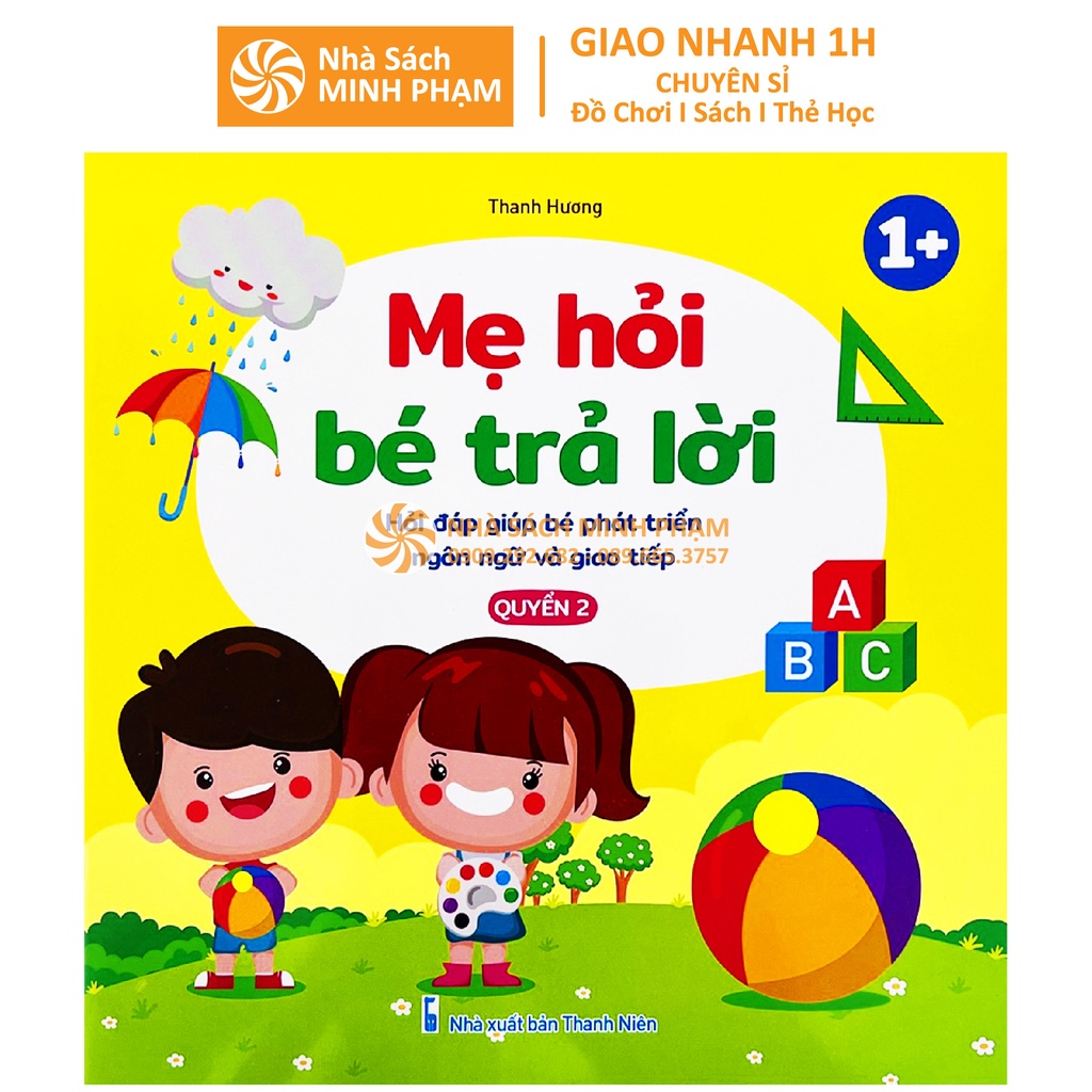 Sách - Bộ 3c Mẹ hỏi bé trả lời, hỏi đáp giúp bé phát triển ngôn ngữ và giao tiếp