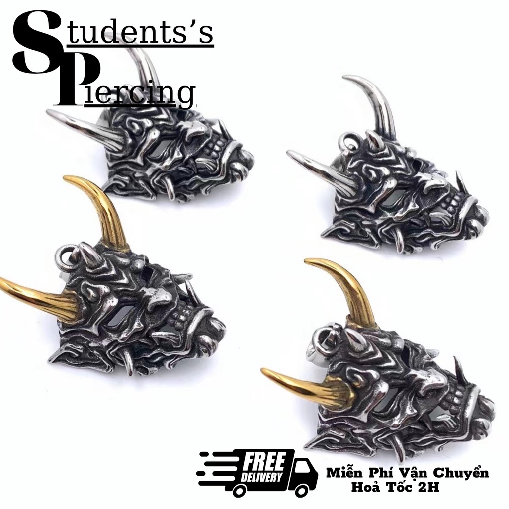 [NOW SHIP] BỘ DÂY CHUYỀN NAM MẶT QUỶ ONI - KHÔNG HAN GỈ