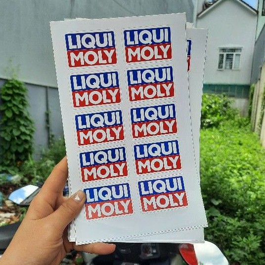 Tem dán Liqui Moly Bộ 10 tem như hình