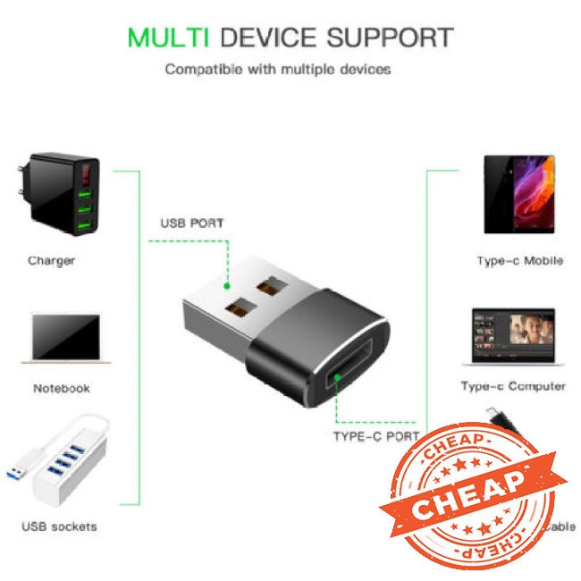 Đầu chuyển đổi truyền dữ liệu Type C 2.0A