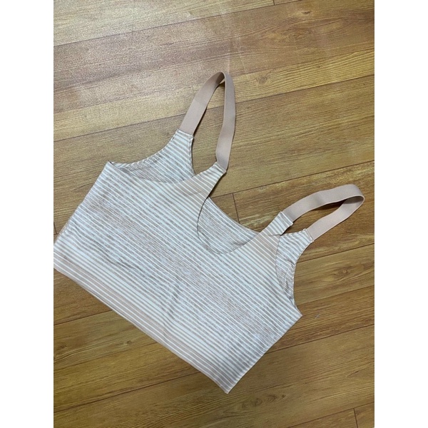 Áo Bra Thể Thao AERIE Sọc Ngang Hai Màu