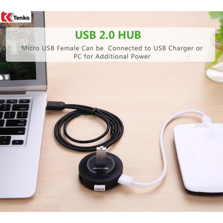 Bộ chia usb 2.0 4 cổng cao cấp Ugreen 20277