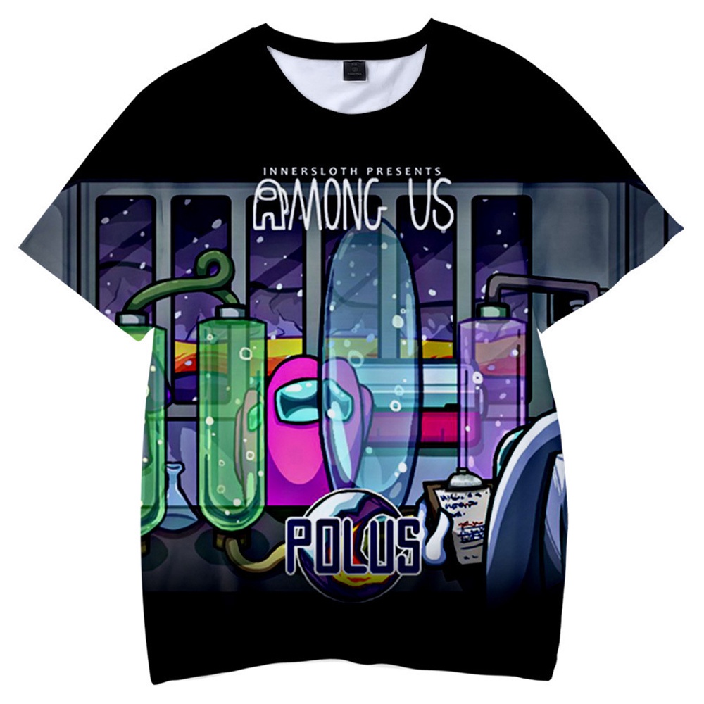 Áo thun ngắn tay in họa tiết hoạt hình xinh xắn dành cho bé