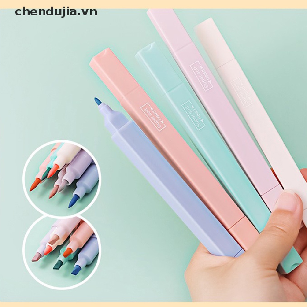 Set 6 Bút gel Đánh Dấu Hai Đầu Màu Pastel