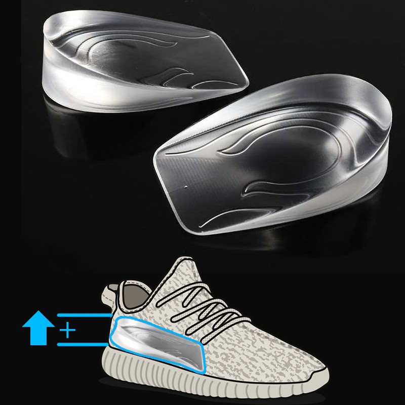 Đôi Lót giày tăng chiều cao silicon 3cm đúc nguyên khối siêu êm ái, giày đế cao, giày độn gót