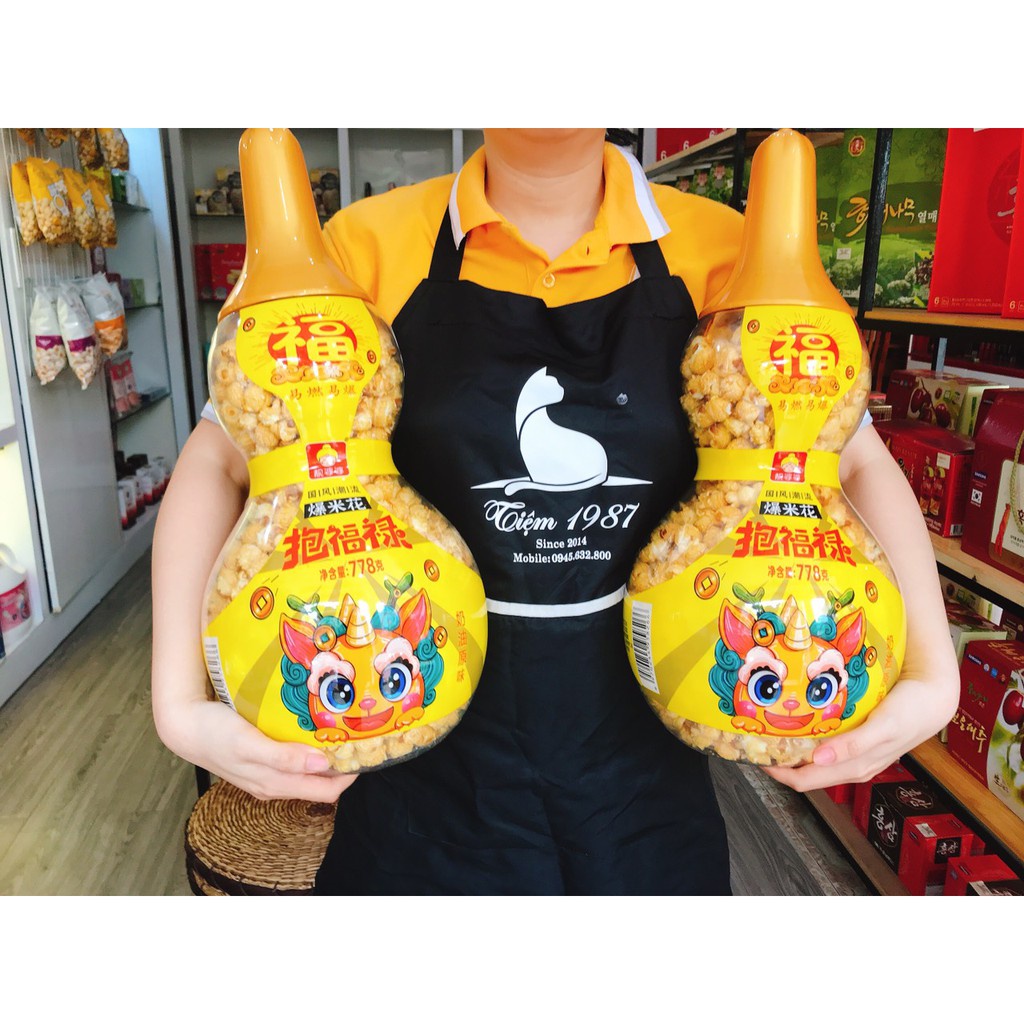 Siêu Sale Bỏng ngô hồ lô SIÊU TO KHỔNG LỒ 778g