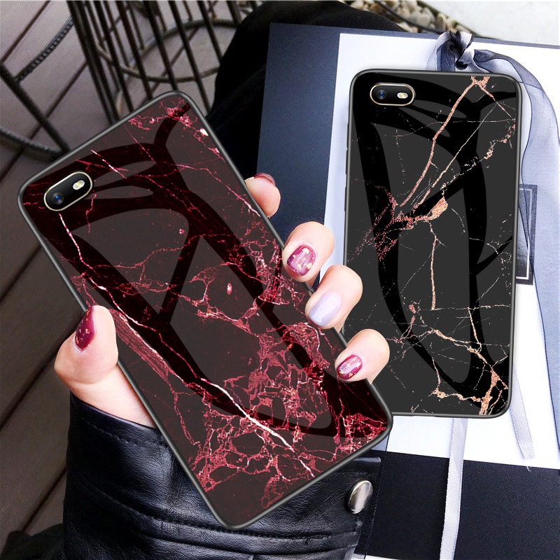 Ốp Điện Thoại Kính Cường Lực Cứng Bóng Chống Rơi Cho oppo F7 F5 F3 F9 F11 F11 Pro F17 F17 Pro F19 F19 Pro F19 Pro+