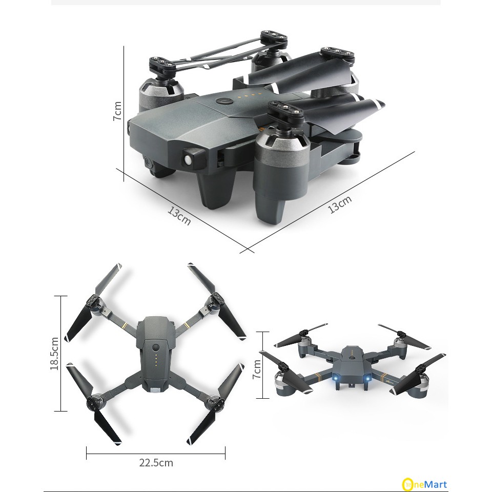 Flycam quay video Full HD 720P, Máy bay điều khiển kết nối wifi 3G - 4G, Máy bay điều khiển từ xa XT-1, Động cơ mạnh mẽ | BigBuy360 - bigbuy360.vn