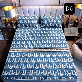 Chiếu Điều Hoà 2D 3 Lớp 100% Cao Su Non Thiên Nhiên - Siêu Mềm - Siêu Thoáng Mát - Giá Rẻ - Tặng Kèm 2 Vỏ Gối Nằm