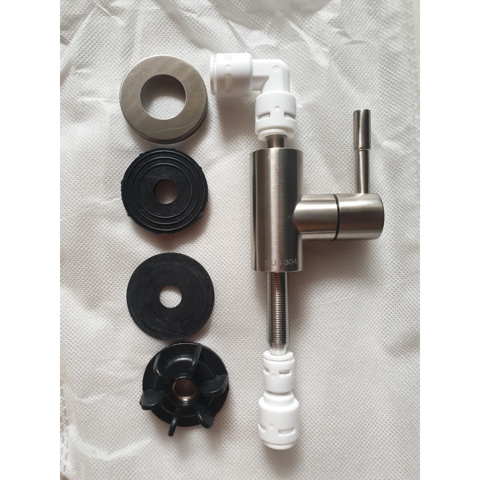 Vòi Inox 304 Dùng Cho Máy Lọc Nước Điện Giải Ion Kiềm (Loại Máy Có Vòi Trên Đầu)