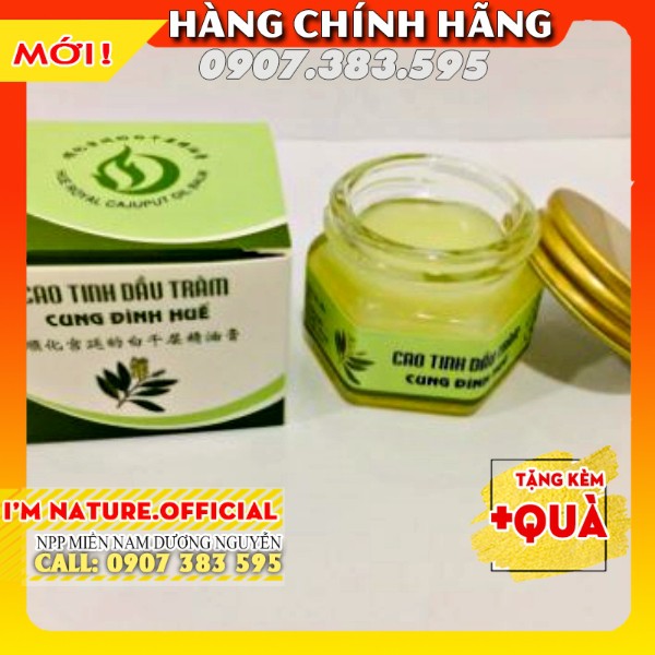 Cao Tràm Đuổi Muỗi - Giảm Sưng Vết Muỗi Đốt Tinh Dầu Tràm Cung Đình Huế 20gr - An Toàn Cho Bé 6 Tháng