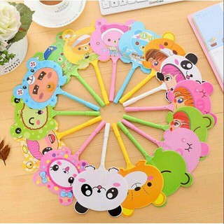 Bút bi quạt hình thú siêu cute