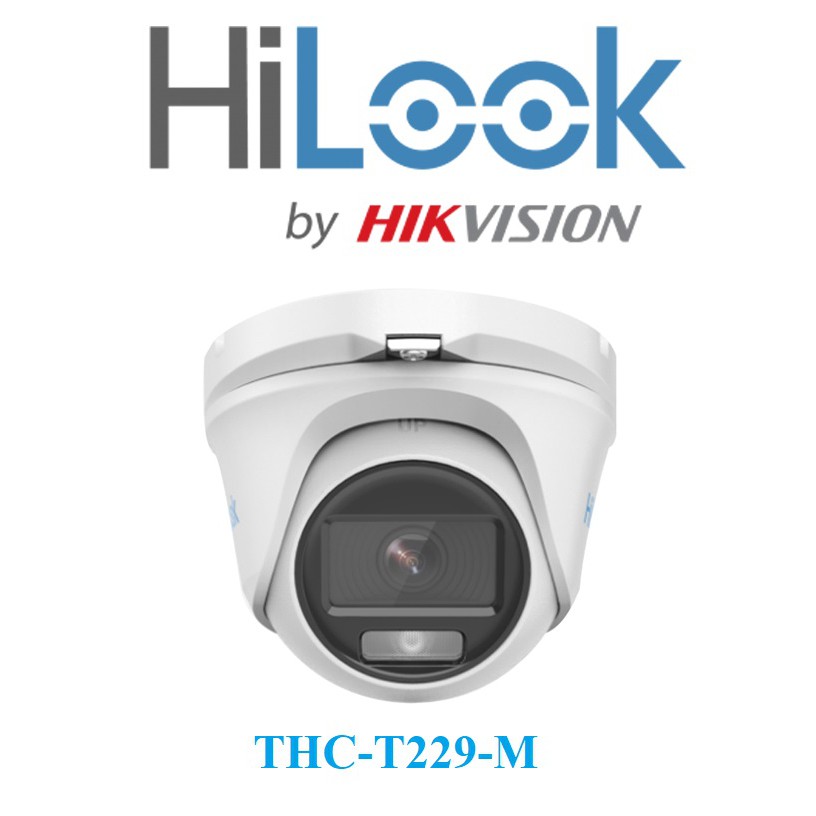 Camera Dome HD-TVI COLORVU 2.0 Megapixel HILOOK THC-T229-M - Hàng chính hãng