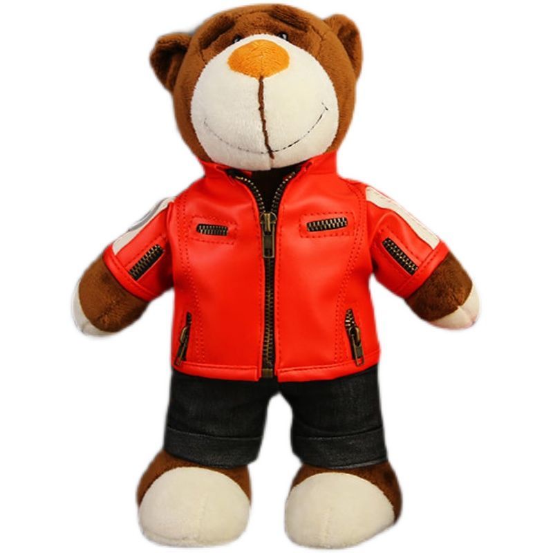 Búp Bê Đồ Chơi Gấu Bông Đội Mũ Bảo Hiểm Trang Trí Ghế Sau Xe Hơi BMW