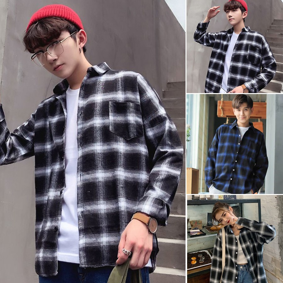 FREESHIP🍒 Áo Sơ Mi CARO FLANEL Unisex Hottrend Chất Đẹp 🍒ẢNH THẬT-A25 | BigBuy360 - bigbuy360.vn