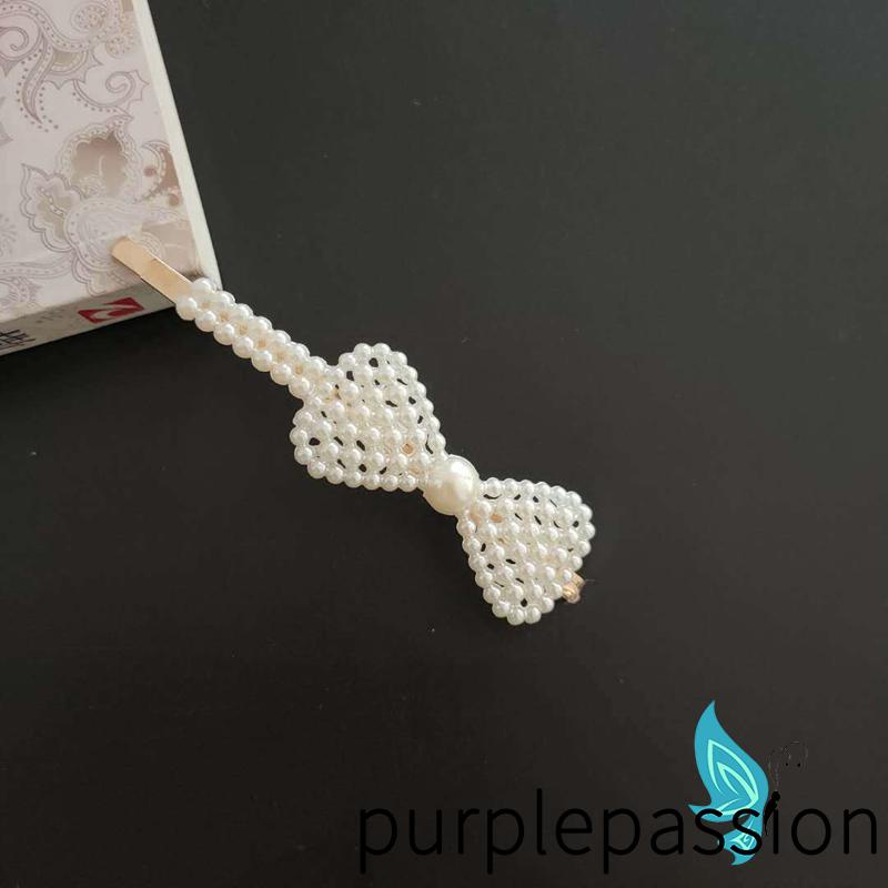 Kẹp Tóc Đính Ngọc Trai Nhân Tạo Phong Cách Công Chúa Ngọt Ngào Lãng Mạn Cho Bé Gái