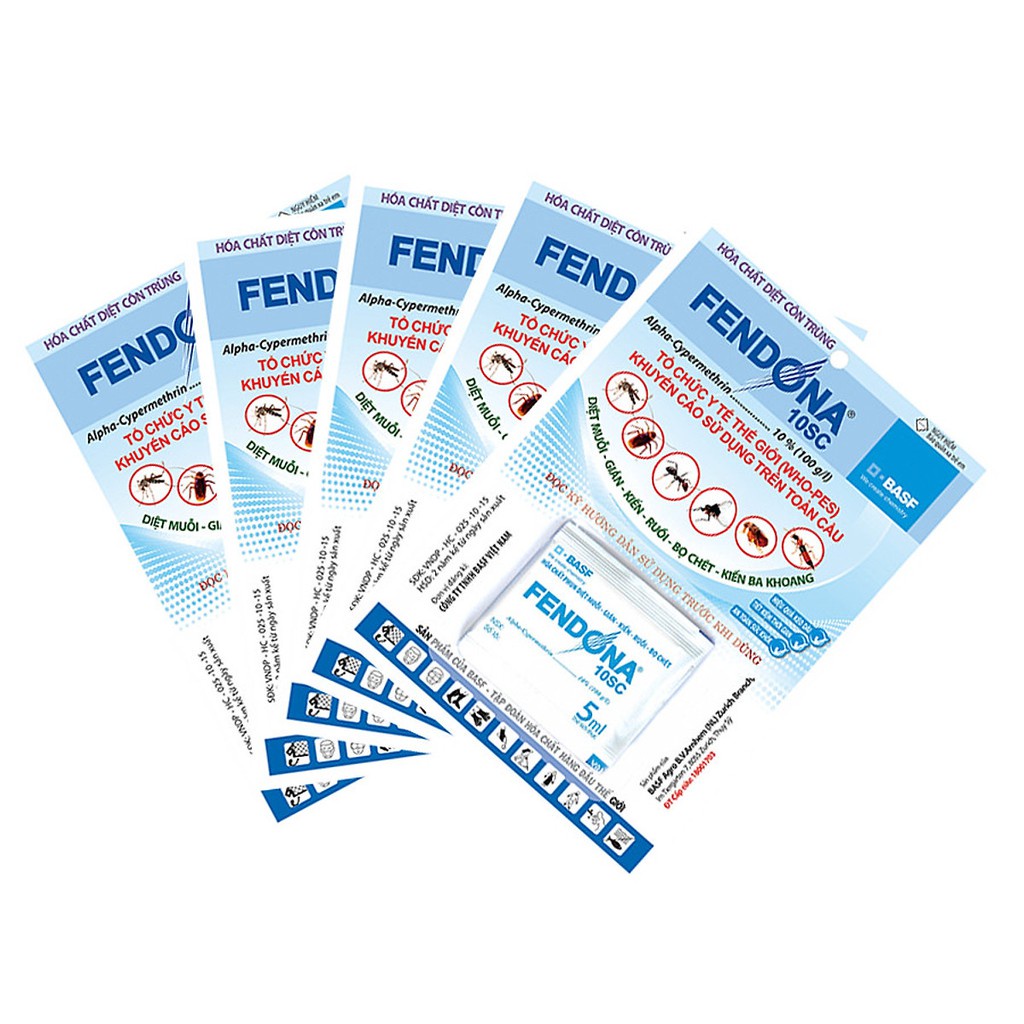 Thuốc Diệt Muỗi, Côn Trùng FENDONA 10SC gói 5ml