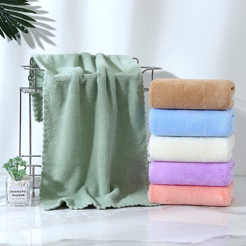 Khăn rửa mặt Hàn Quốc lông cừu mềm mại thấm hút tốt 50x35cm siêu đẹp