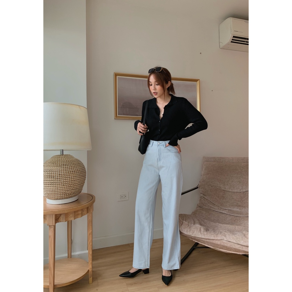 Áo polo mongtoghi dài tay A-012, áo polo len mịn, áo len nữ chất mịn | BigBuy360 - bigbuy360.vn