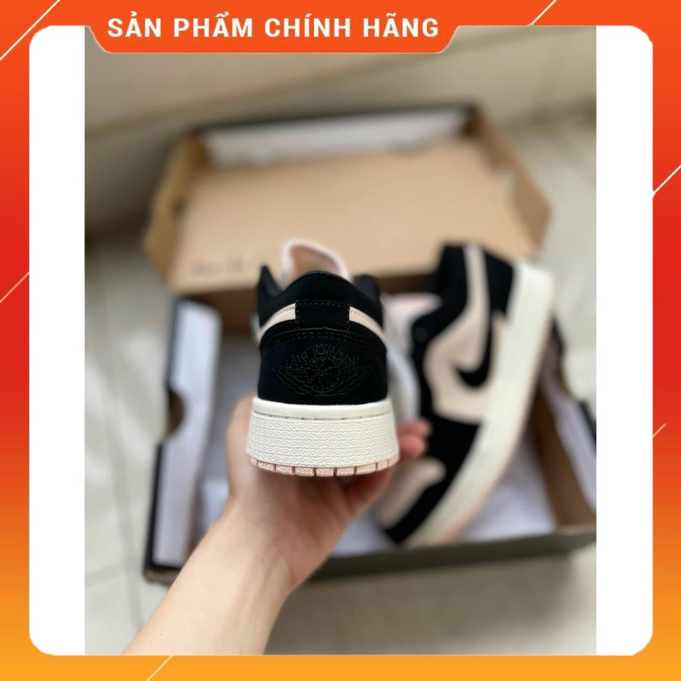Giày 𝐉𝐨𝐫𝐝𝐚𝐧 1 hồng đen nữ, Giày thể thao JD 1 cổ thấp Black Guava Ice hồng đen bản đẹp full box bill | BigBuy360 - bigbuy360.vn