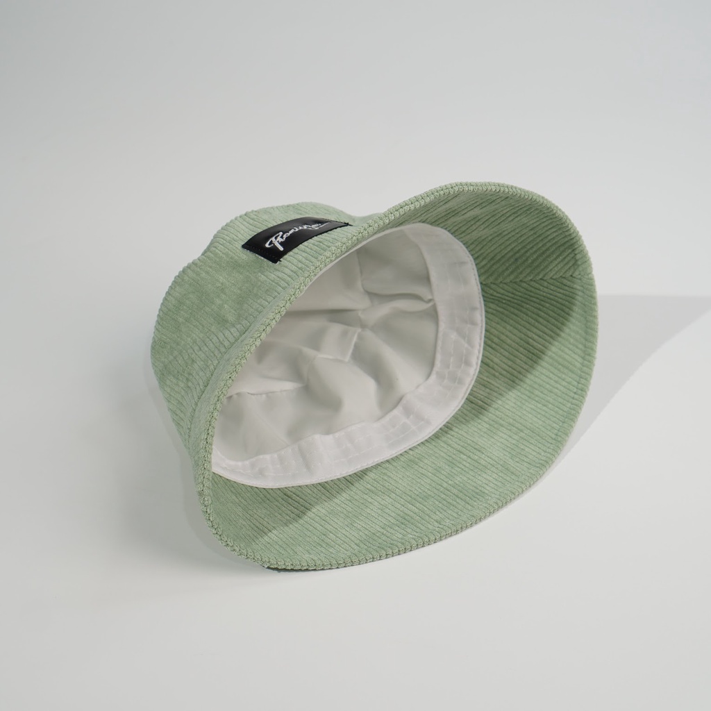Mũ bucket Promissyou nón tai bèo vải nhung tăm rộng vành dáng tròn nhỏ dành cho nam nữ thời trang Unisex Tom House