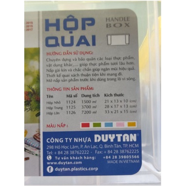 [FULL 3 HỘP_PL] Hộp Quai Matsu Duy Tân 1500ml/ 3700ml/ 7200ml có nắp, có quai xách
