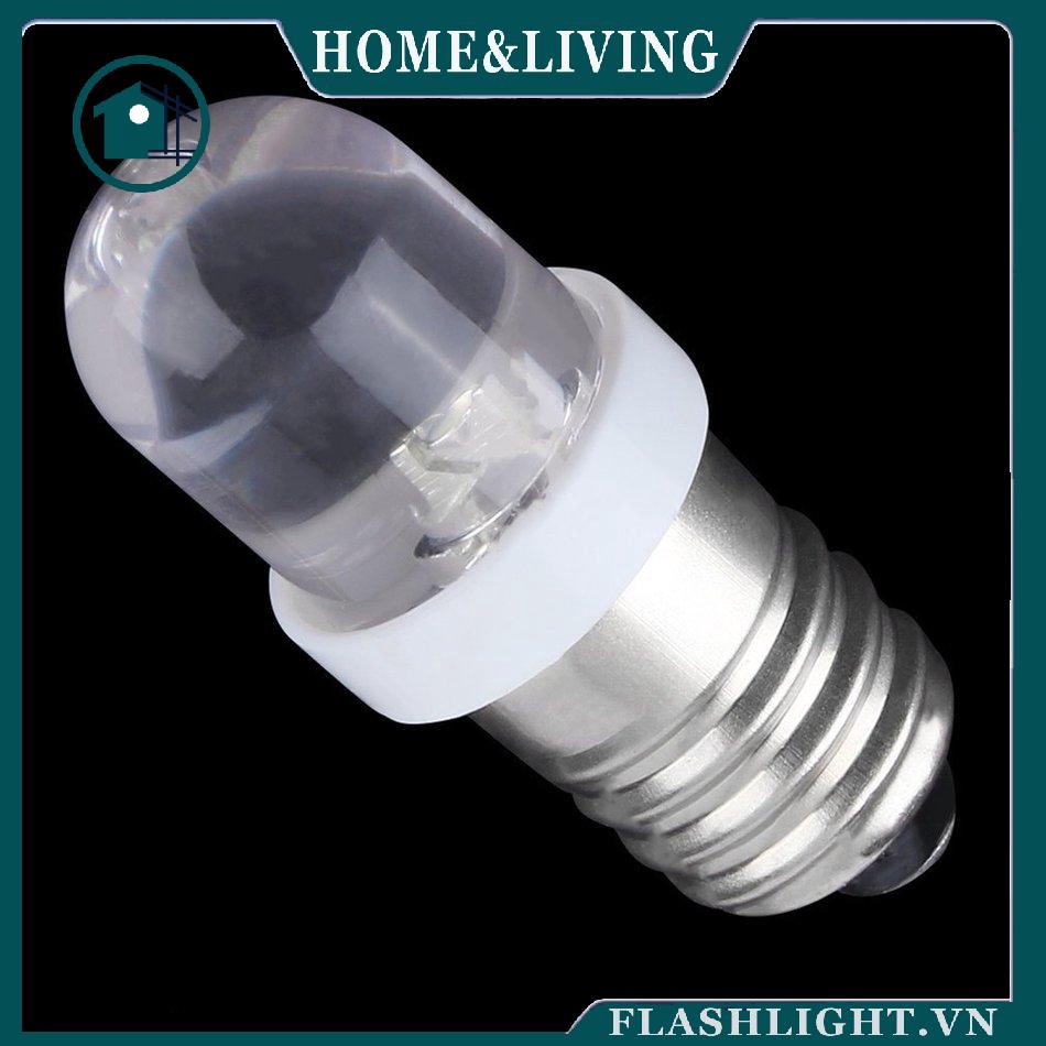 Bóng đèn LED E10 đế xoay ánh sáng trắng lạnh 6V DC