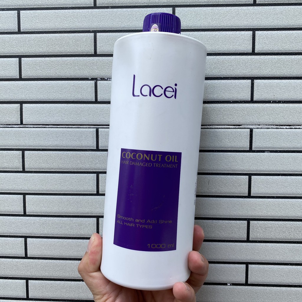 🇻🇳Lacei-VIETNAM🇻🇳Hấp dầu dừa Lacei Pure Coconut Oil Hair Damaged Treatment 1000ml