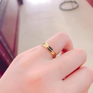 Nhẫn kép xi vàng 9999