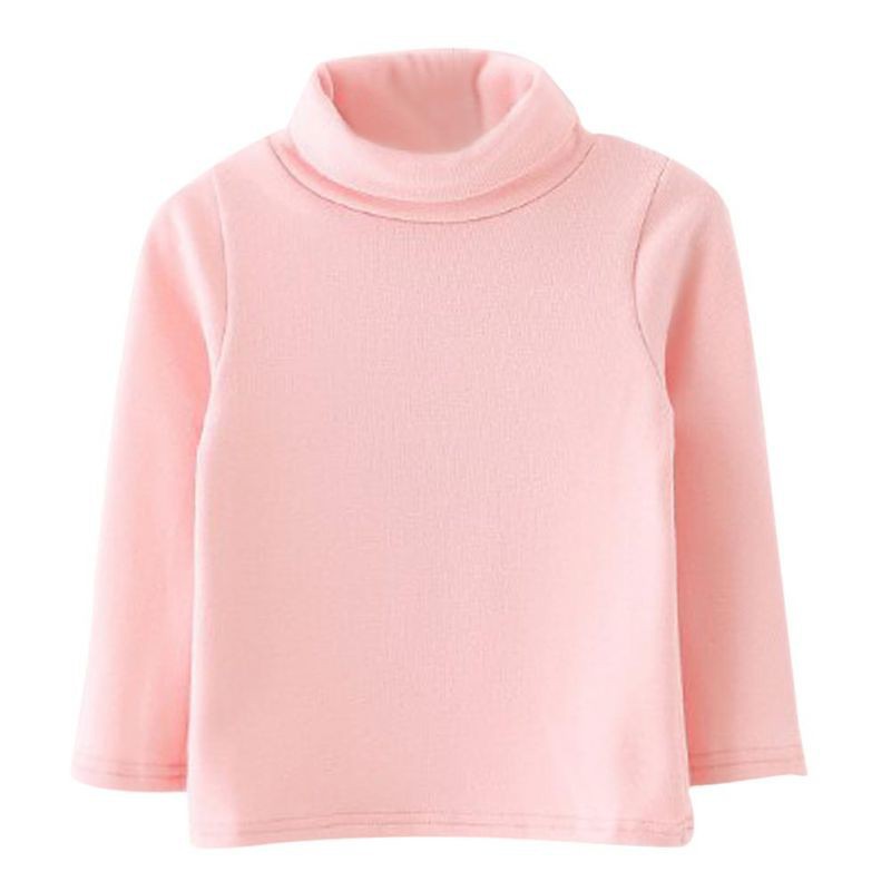 Áo sweater cổ lọ gấp nếp cho bé