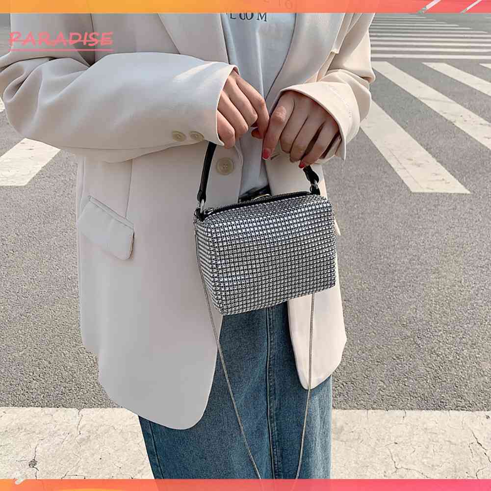 Túi Đeo Chéo Vai Đính Đá Thời Trang Sành Điệu Cho Nữ