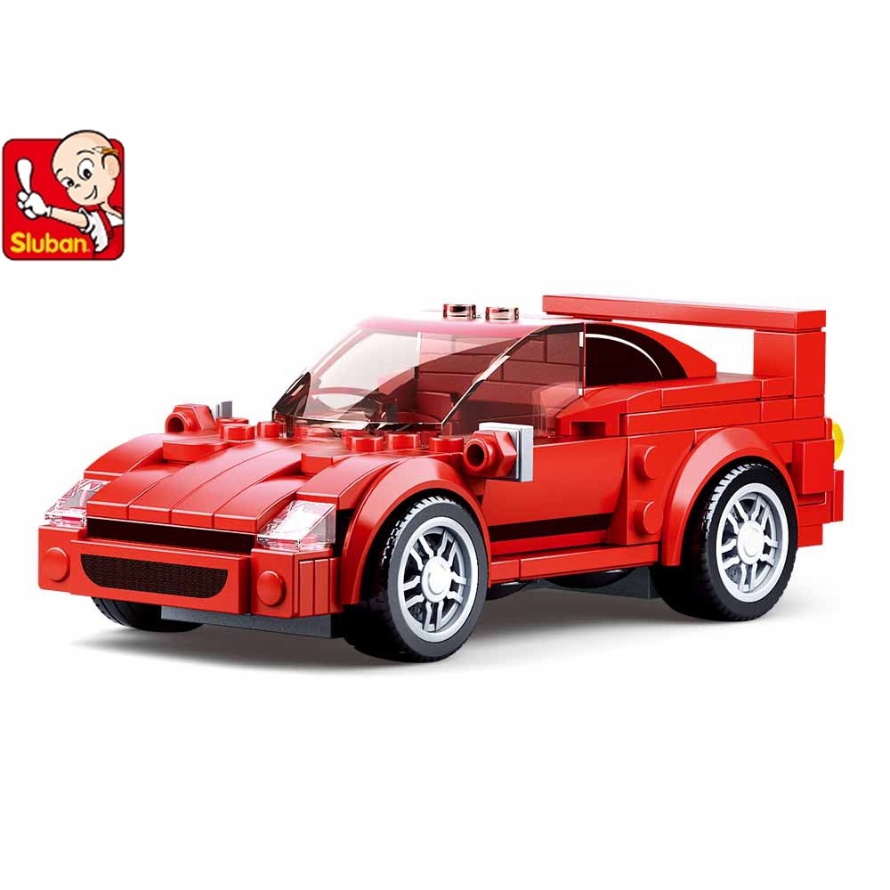 SLUBAN Đồ chơi lắp ráp mô hình xe bus Luân Đôn phong cách cổ điển dành cho bé