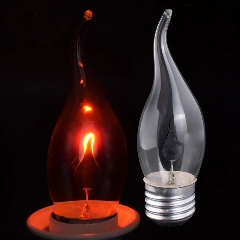 Bóng đèn LED E27/E14 tạo hiệu ứng ngọn lửa phong cách vintage trang trí lễ hội