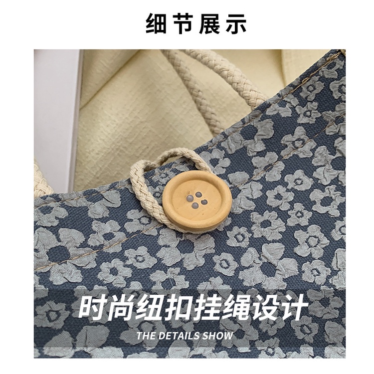 Túi tone vải lanh dáng vuông nhỏ nhắn phong cách Hàn Quốc sinh viên YM403