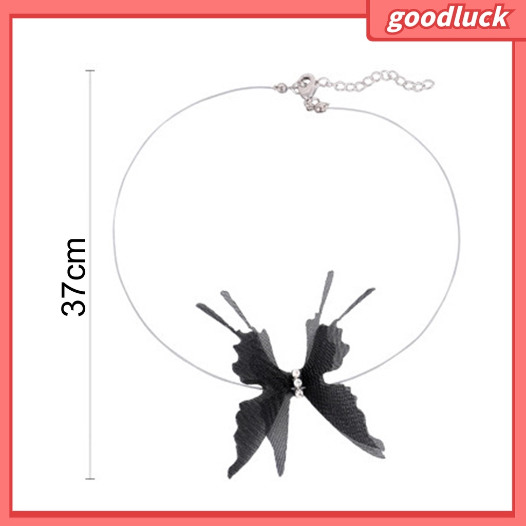 Goodluck| Dây Chuyền Choker Hợp Kim Hình Bướm Sáng Tạo Quyến Rũ Thời Trang Dành Cho Nữ