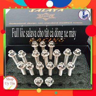 Ốc salaya lốc máy ab 2010 , full 2 bên 16 con ốc salaya sáng đẹp