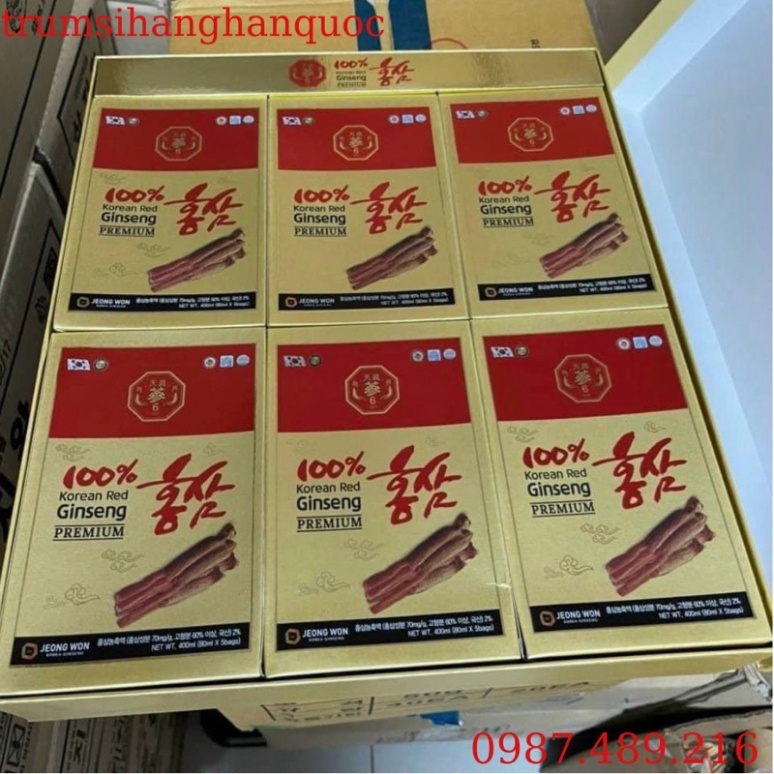 [HÀNG MỚI ] Nước Hồng Sâm Nguyên Chất 100% JEONG WON Hàn Quốc, HỘP 30 GÓI [ Hàng Mới Về ]