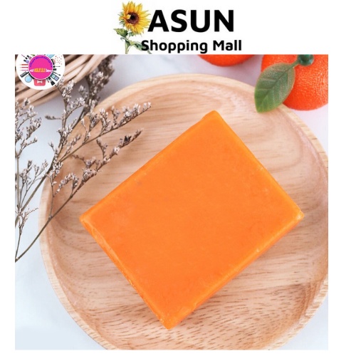 Xà Phòng Cam Nghệ Thái Lan Jam 65g Trắng Da, Ngừa, Giảm Mụn Turmeric Gluta Collagen Soap