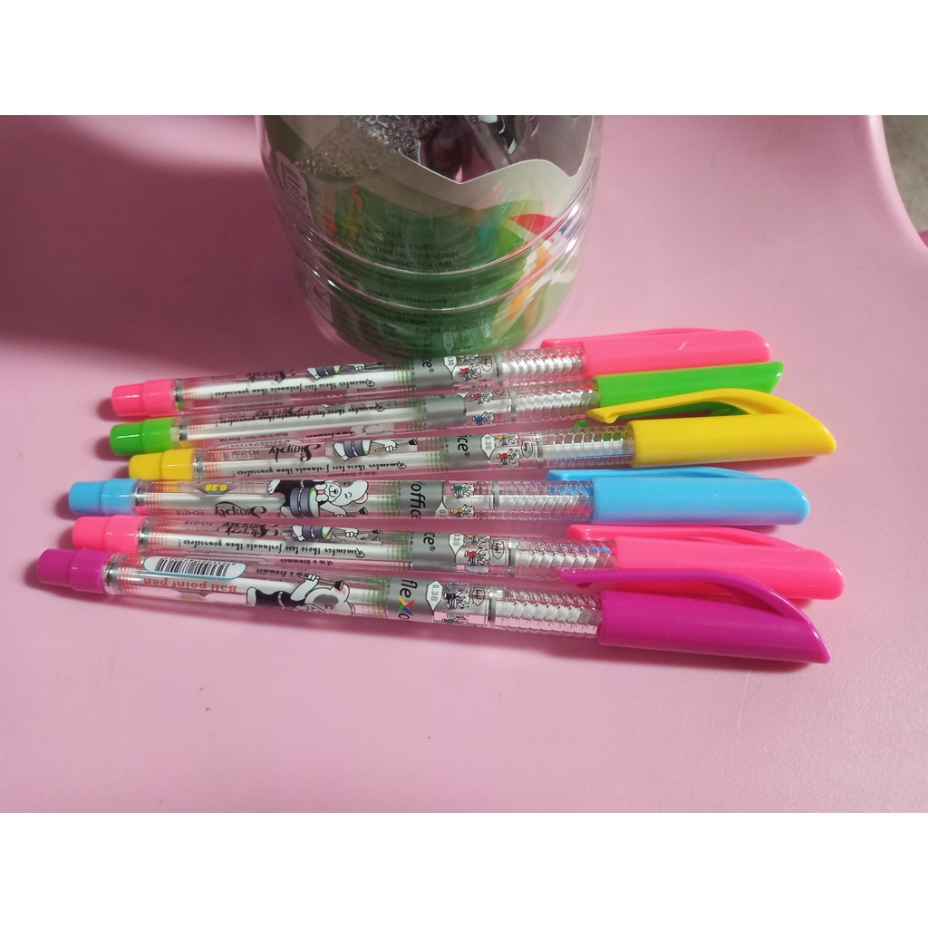 Bút bi FO-018 ngòi 0.38 màu xanh dễ thương