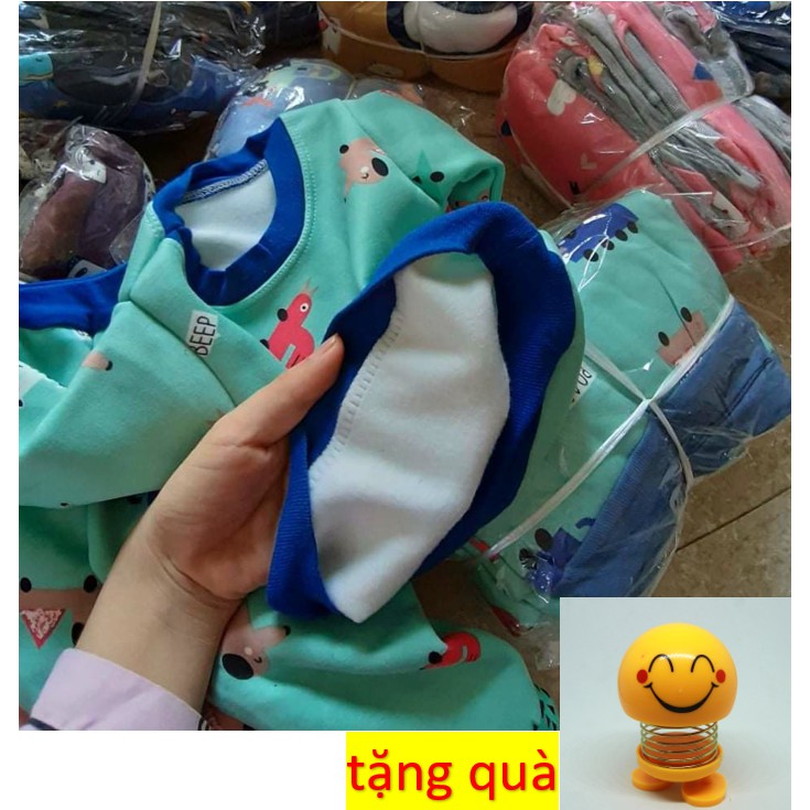 Set quần áo nỉ bông hình thú cho bé + tặng kèm đồ chơi cho bé (phần 1)