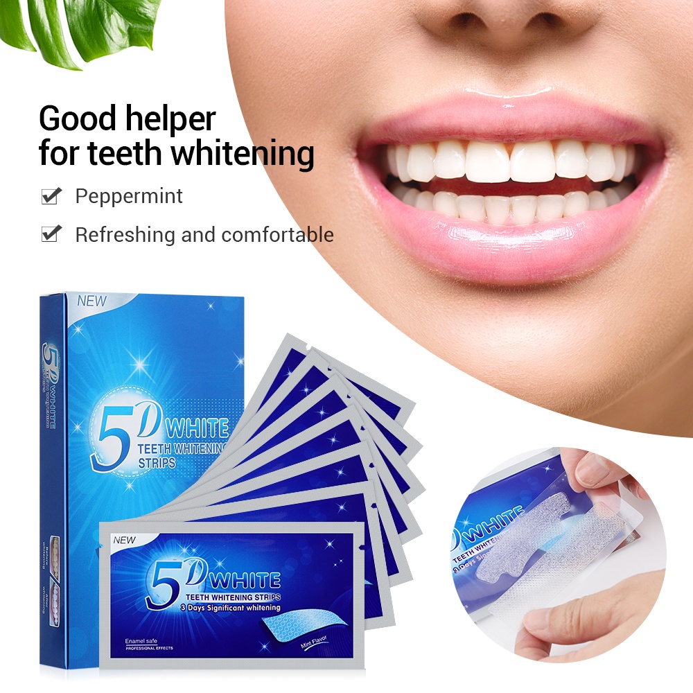 Miếng dán Set 7 làm trắng răng an toàn và chất lượng cao