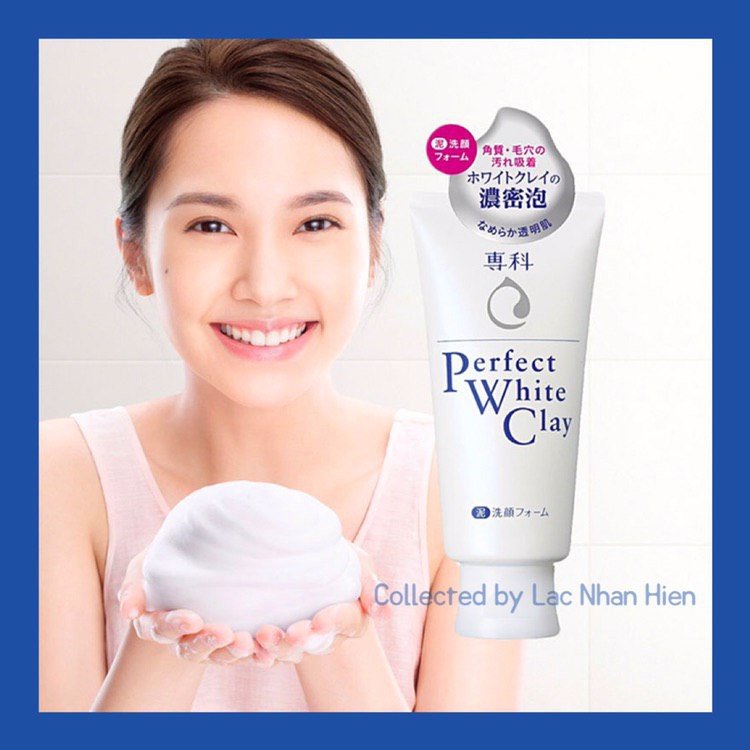 SỮA RỬA MẶT SENKA ĐẤT SÉT TRẮNG LÀM SẠCH SÂU & TẨY DA CHẾT ❤ SENKA PERFECT WHITE CLAY (Shiseido Group)