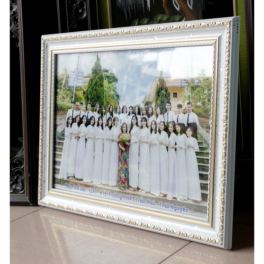 Khung ảnh A3 (kích thước 30x 42cm bản khung to 5cm) - khung ảnh mica