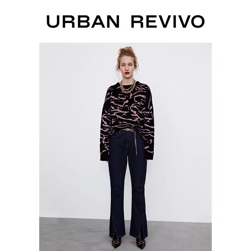 Áo len đen hồng Urban Revivo