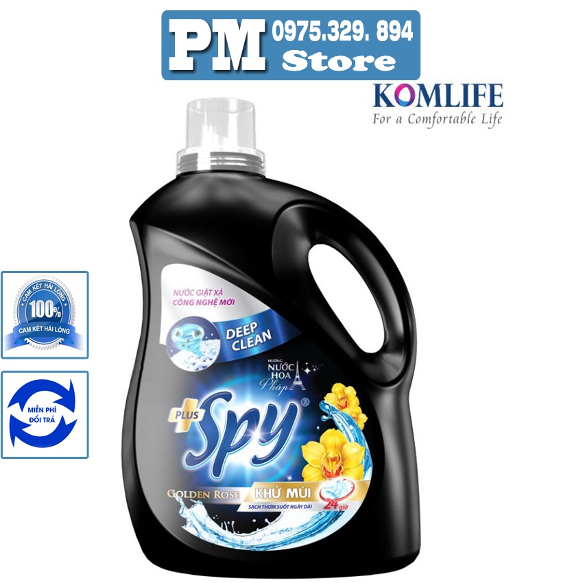 Nước giặt, Nước giặt xả SPY Deep Clean Plus dung tích 3,5 lít – 2 mùi hương