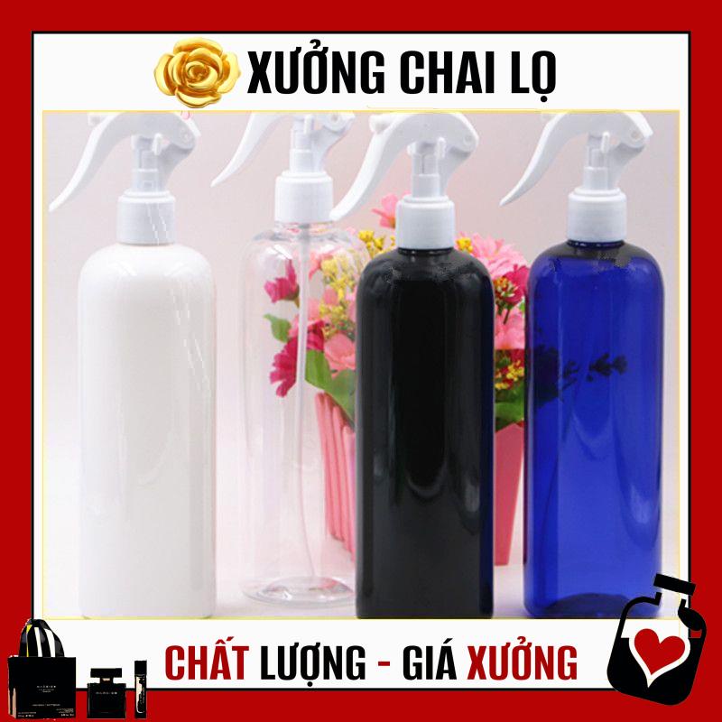 Chai Xịt Phun Sương ❤ TOP GIÁ RẺ ❤ Chai nhựa pet xịt Vòi chuột 300ml,500ml rỗng chiết mỹ phẩm ,Xưởng Chai Lọ