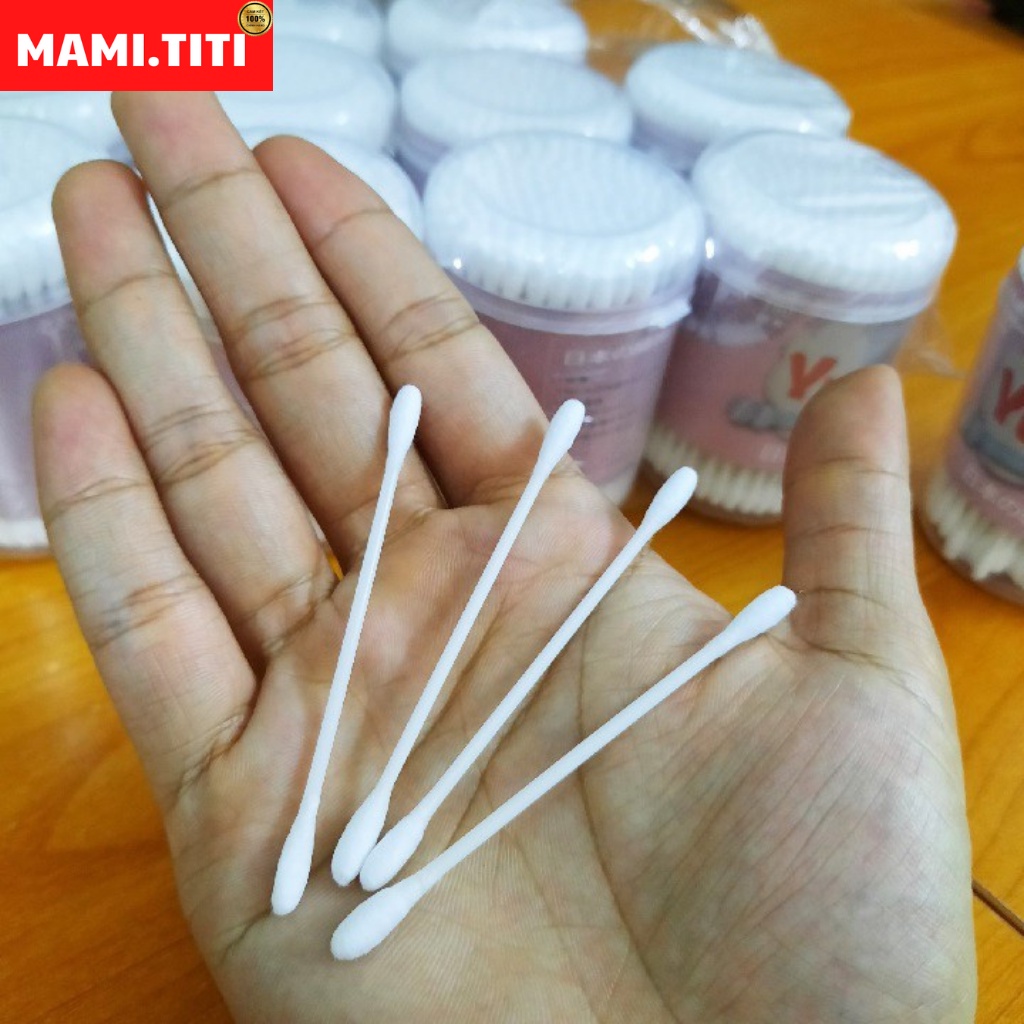Tăm bông sơ sinh, TĂM BÔNG NGOÁY TAI YUKI CHO BÉ ( HỘP 180 )